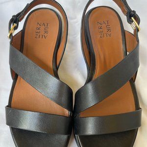 Black Platform Sandals Naturalizer Charlize Size 10 Wide